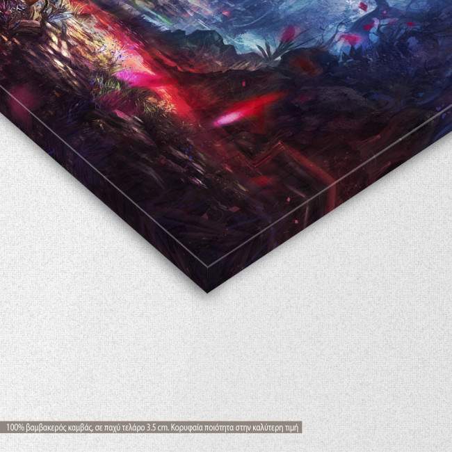 Canvas print Beautiful forest, digital art