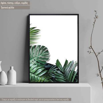 Tropical palm leaves III,poster