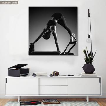 Canvas print Pilates instructor