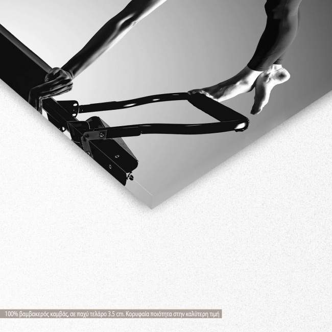 Canvas print Pilates instructor, detail