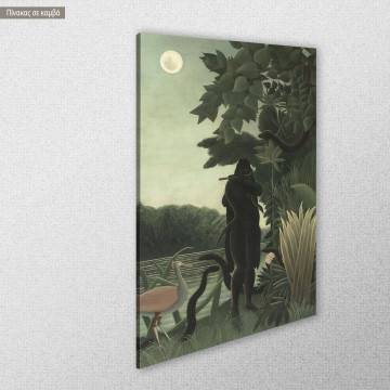 Canvas print The snake charmer Rousseau H. View 1 2