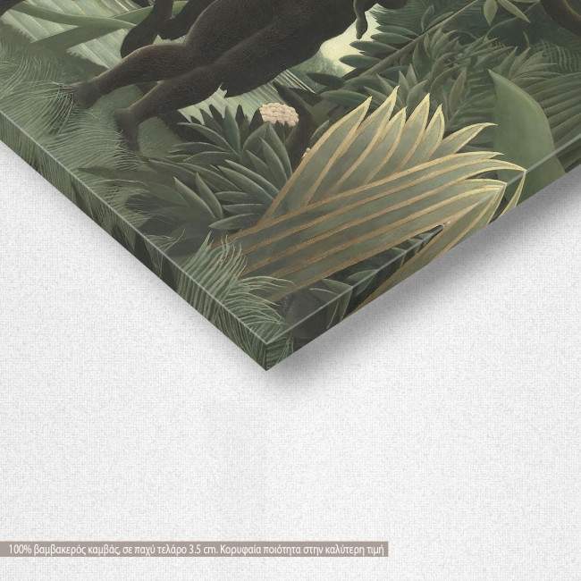 Canvas print The snake charmer, Rousseau H, detail