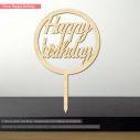 Wooden circle, Happy birthday