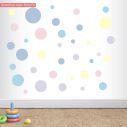 Kids wall stickers Dots watercolor