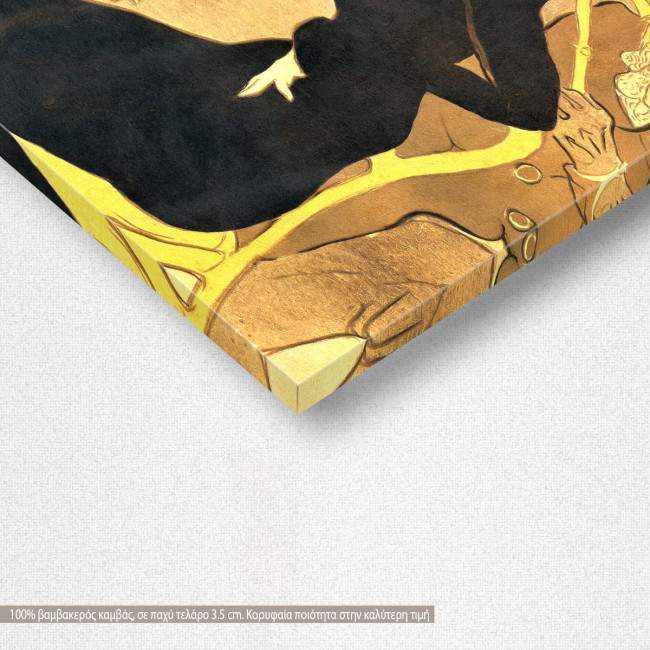 Πίνακας ζωγραφικής Divan Japonais, Henri Toulouse Lautrec, αντίγραφο σε καμβά, λεπτομέρεια