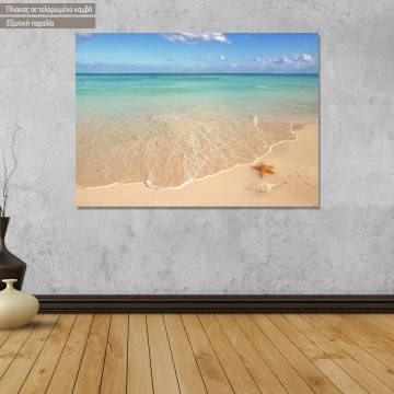 Canvas print Turquoise caribbean
