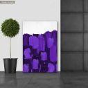Canvas print A set of brushes (mauve)