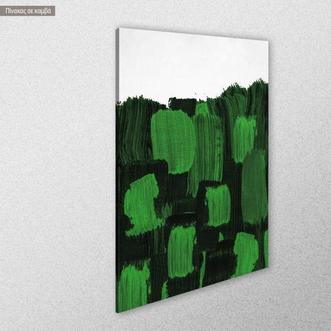 Canvas print A set of brushes (green), side