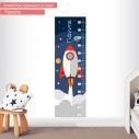 Wall stickers height measure Rocket