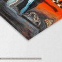 Canvas print Metamorphosis of Narcissus reart (original by S. Dali),  3 panels, detail