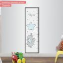 Wall stickers height measure Elephant in the stars