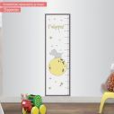 Wall stickers height measure Elephant on the moon