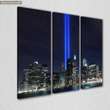 Canvas print Light towers,  3 panels 2