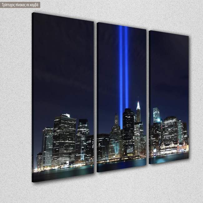Canvas print Light towers,  3 panels, side