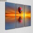 Canvas print Night ride, 3 panels, side