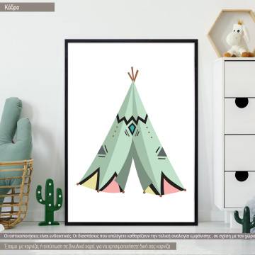 Indian tent II, κάδρο, μαύρη κορνίζα