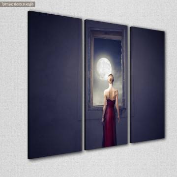 Canvas print Under the moonlight,  3 panels 2