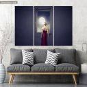 Canvas print Under the moonlight,  3 panels