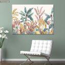 Canvas print Vintage tropical scene