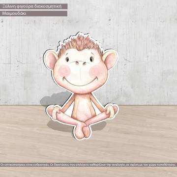 Wooden figure printed Monkey drawing 2