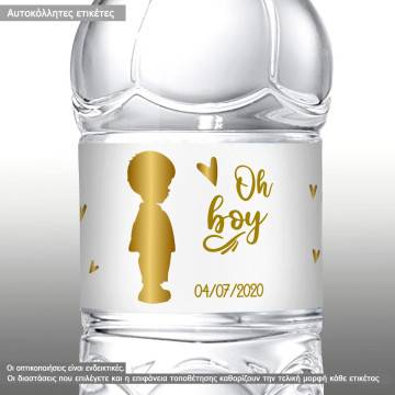 Sticker label Oh boy