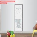 Wall stickers height measure Elephant with stars