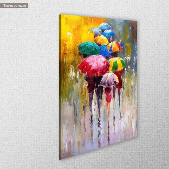 Canvas print Colors of rain, side