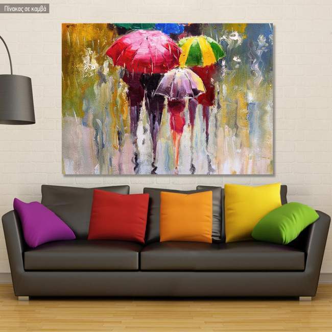 Πίνακας σε καμβά Colors of rain