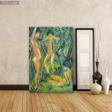 Canvas print Three nudes in the forest, Mueller O.