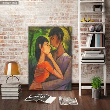 Canvas print The lovers, Mueller O.