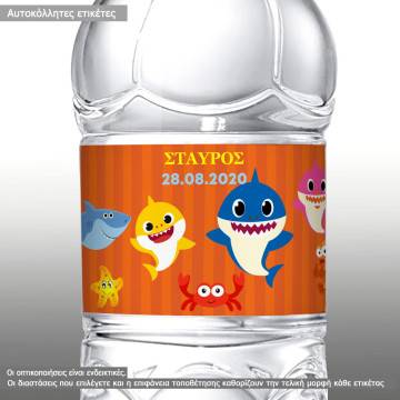 Sticker label  baby shark