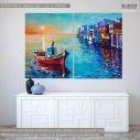 Canvas print Mykonos evening, two panels