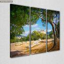 Canvas print View of the Acropolis,  3 panels, side