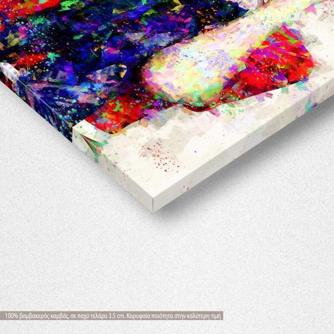 Πίνακας σε καμβά Faces I, λεπτομέρεια