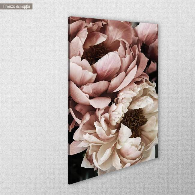 Πίνακας σε καμβά Flower wall   II, κοντινό