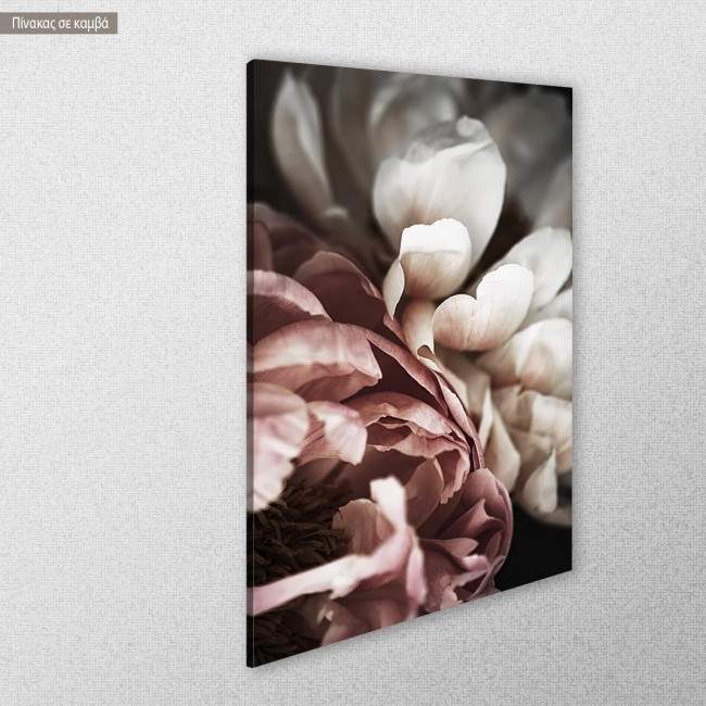 Πίνακας σε καμβά Flower wall   III, κοντινό