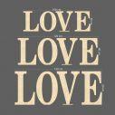 Wooden sign LOVE large dims with stand