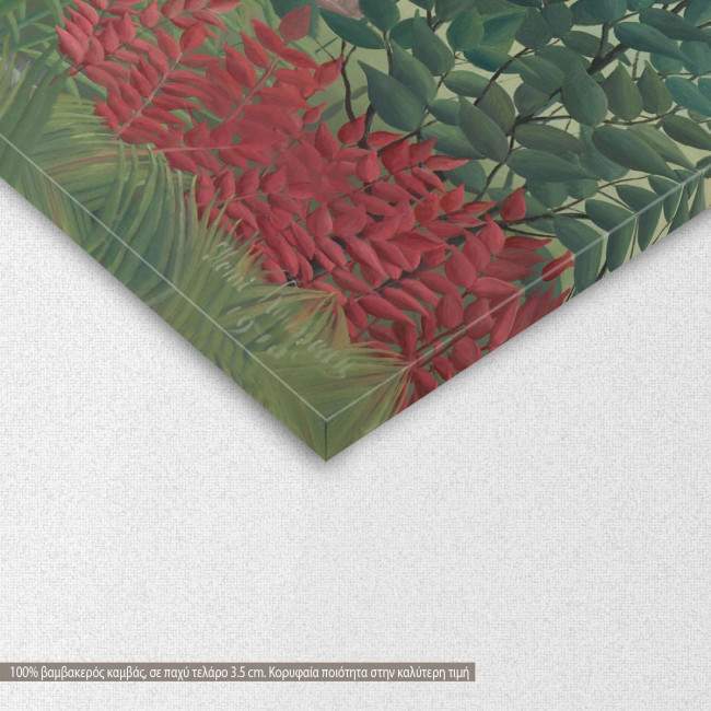 Canvas print  The waterfall, Rousseau H, detail