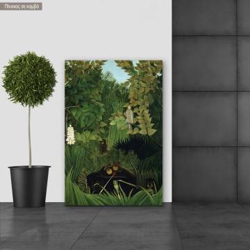 Canvas print The monkeys in the jungle, Rousseau H.