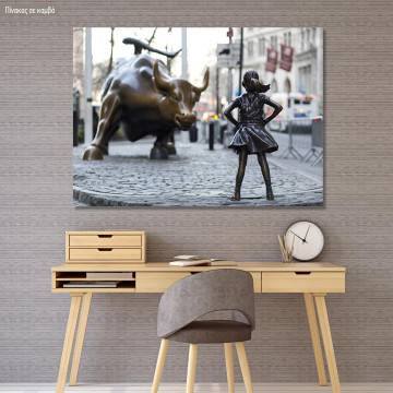 Πίνακας σε καμβά Fearless girl