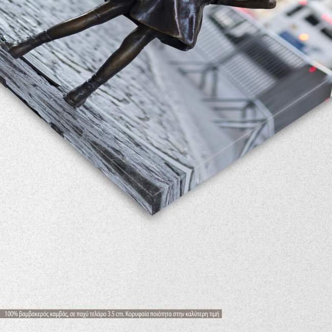 Canvas print  Fearless girl, detail