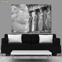 Canvas print Caryatides grayscale