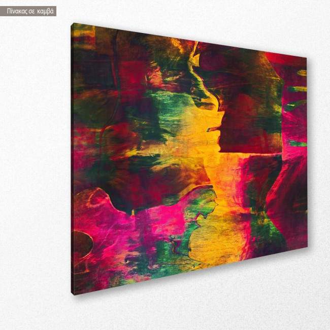 Canvas print Pop art colors, side