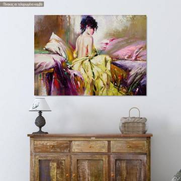 Πίνακας σε καμβά Nude girl portrait