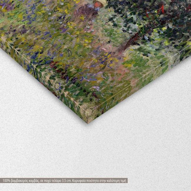 Πίνακας ζωγραφικής Promenade near Argenteuil, Monet C, αντίγραφο σε καμβά, λεπτομέρεια