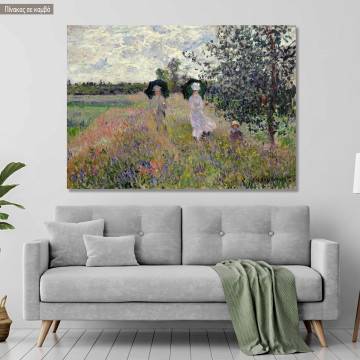 Canvas print Promenade near Argenteuil, Monet C.