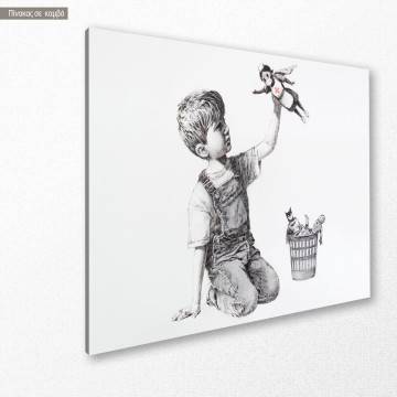 Canvas print Real superhero, Banksy 2