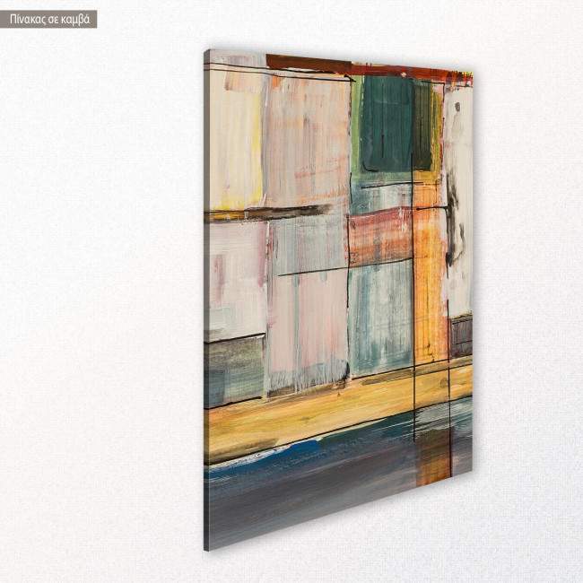 Canvas print Geometric Greece II, vertical, side