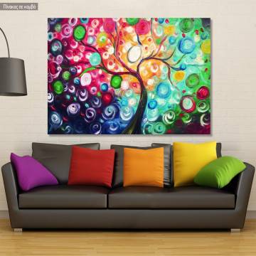 Canvas print Swirl tree