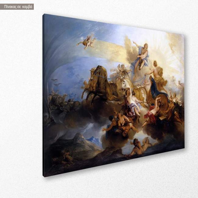 Canvas print Phaeton on the chariot of Apollo, Bertin N, side